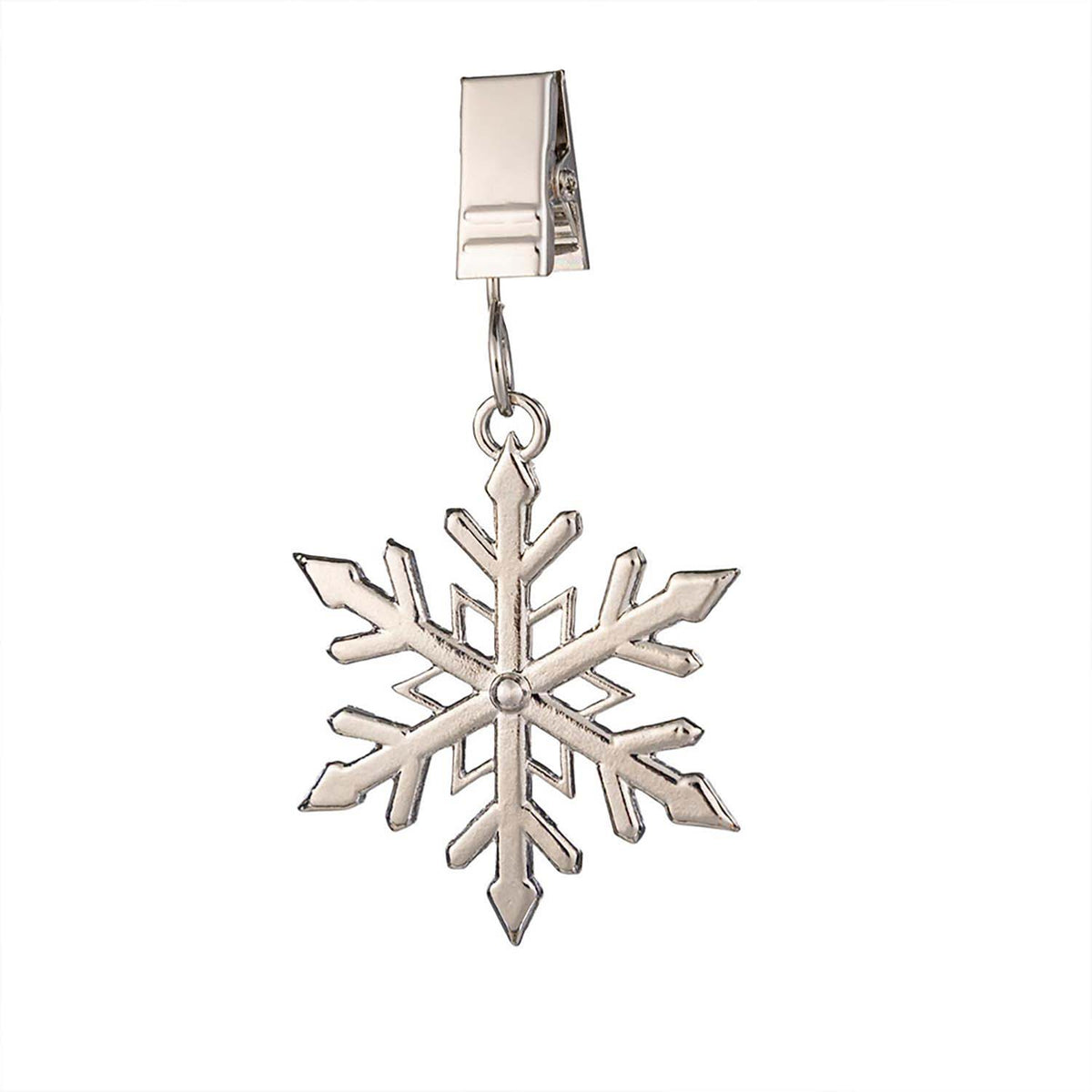Evergreen Metal Flag Weight - Snowflake