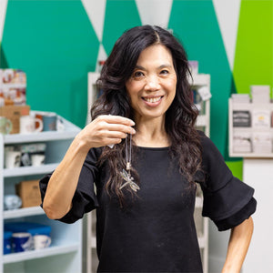 Evergreen Metal Flag Weight - Spring Dragonfly