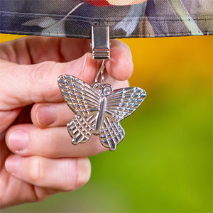 Evergreen Metal Flag Weight - Butterfly