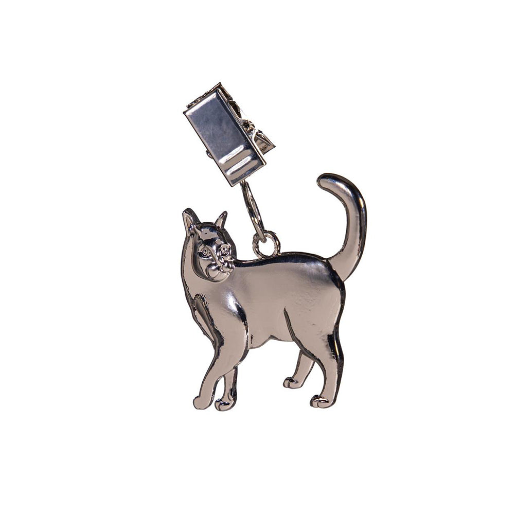 Evergreen Metal Flag Clip - Cat