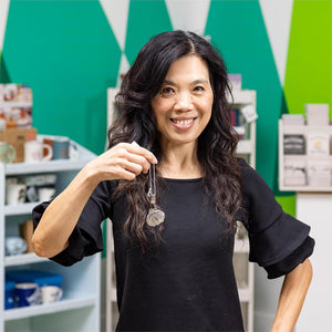 Evergreen Metal Flag Weight - Ladybug