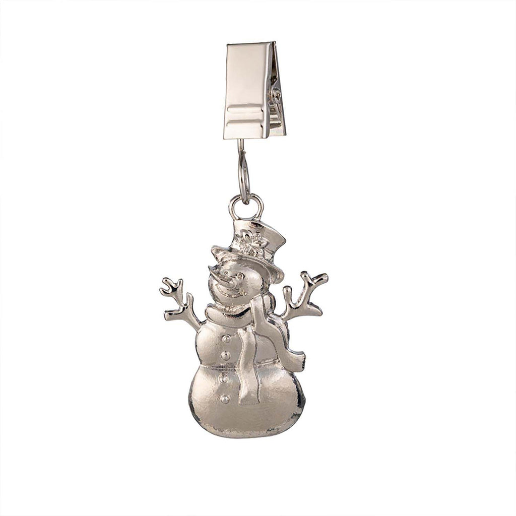 Evergreen Metal Flag Weight - Snowman