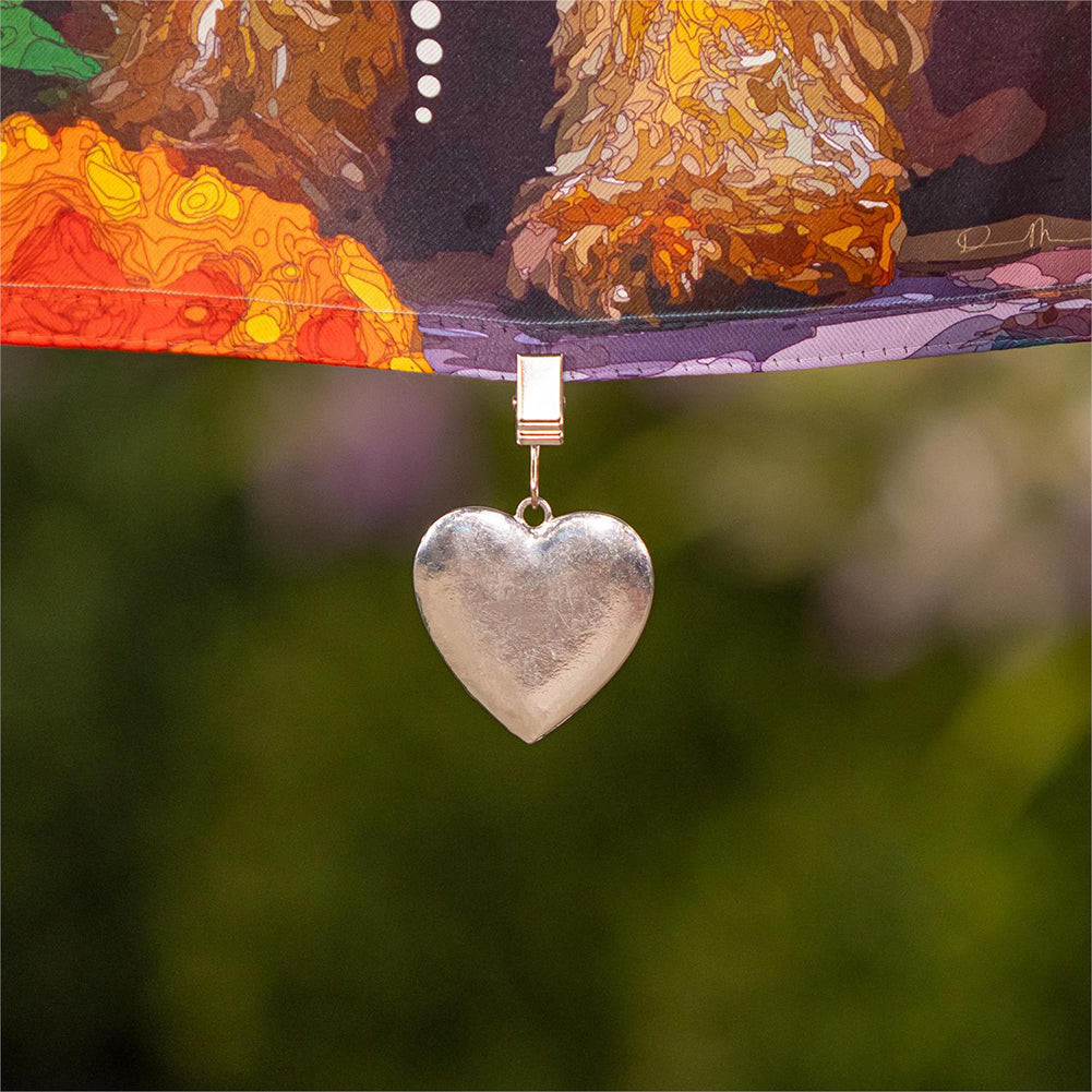 Evergreen Metal Flag Clip - Heart (1/pc)