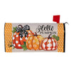 Evergreen Mailbox Cover - Patterned Pumpkin