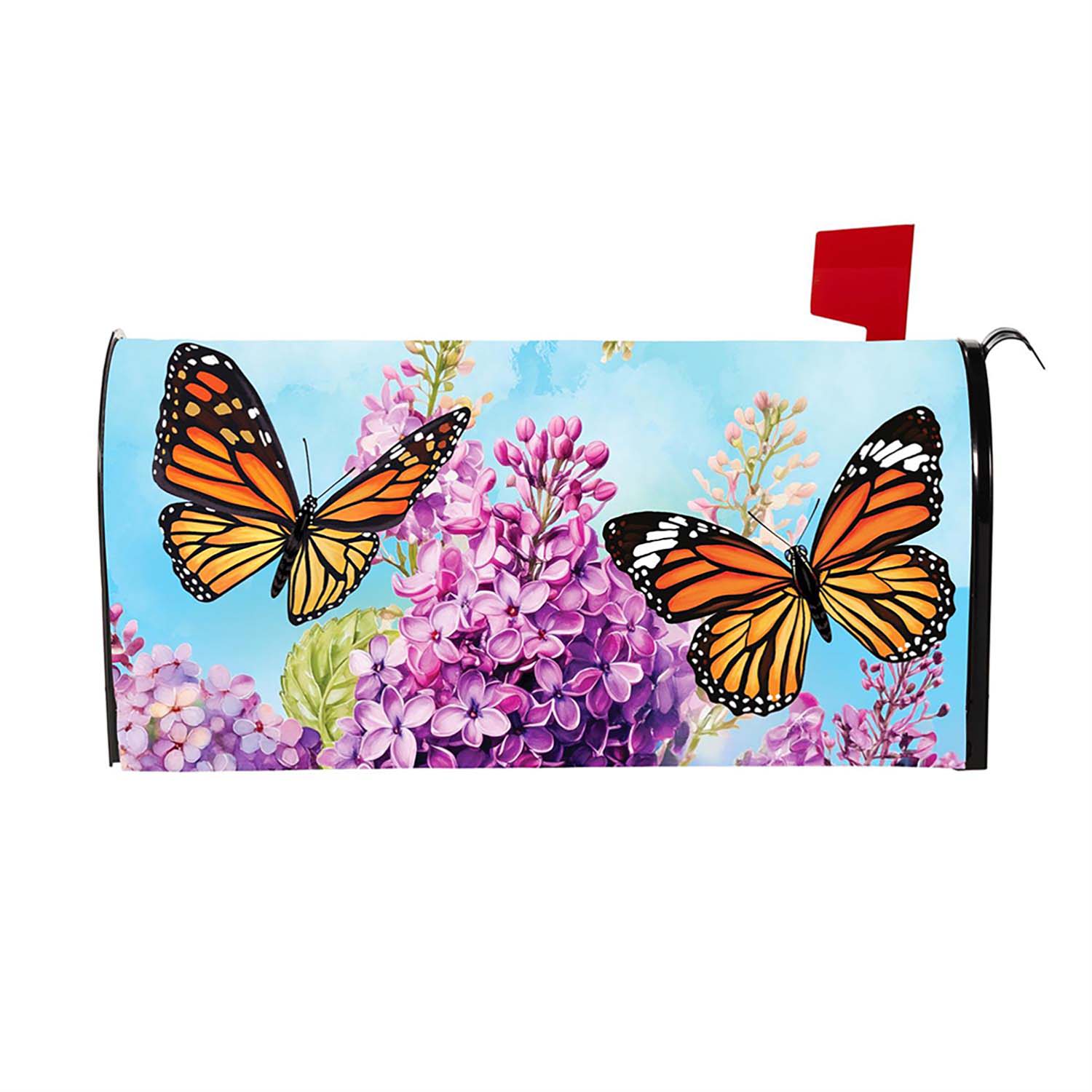 Evergreen Mailbox Cover - Lilac & Butterfly