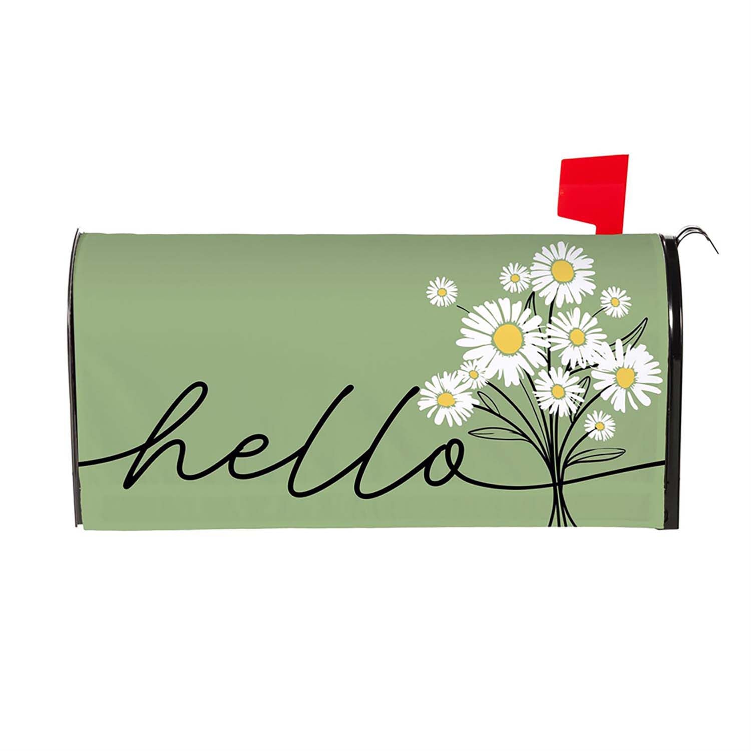 Evergreen Mailbox Cover - Hello Dainty Daisies