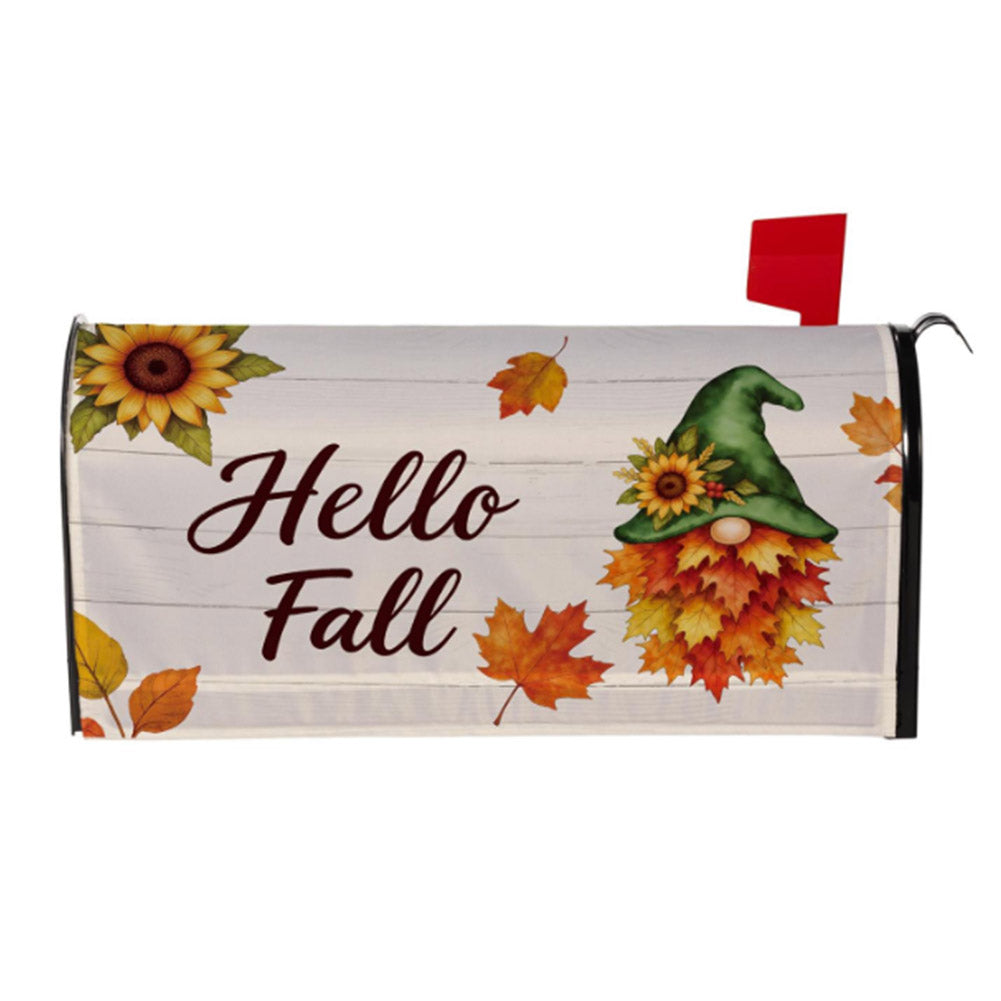 Evergreen Mailbox Cover - Leaf Gnome