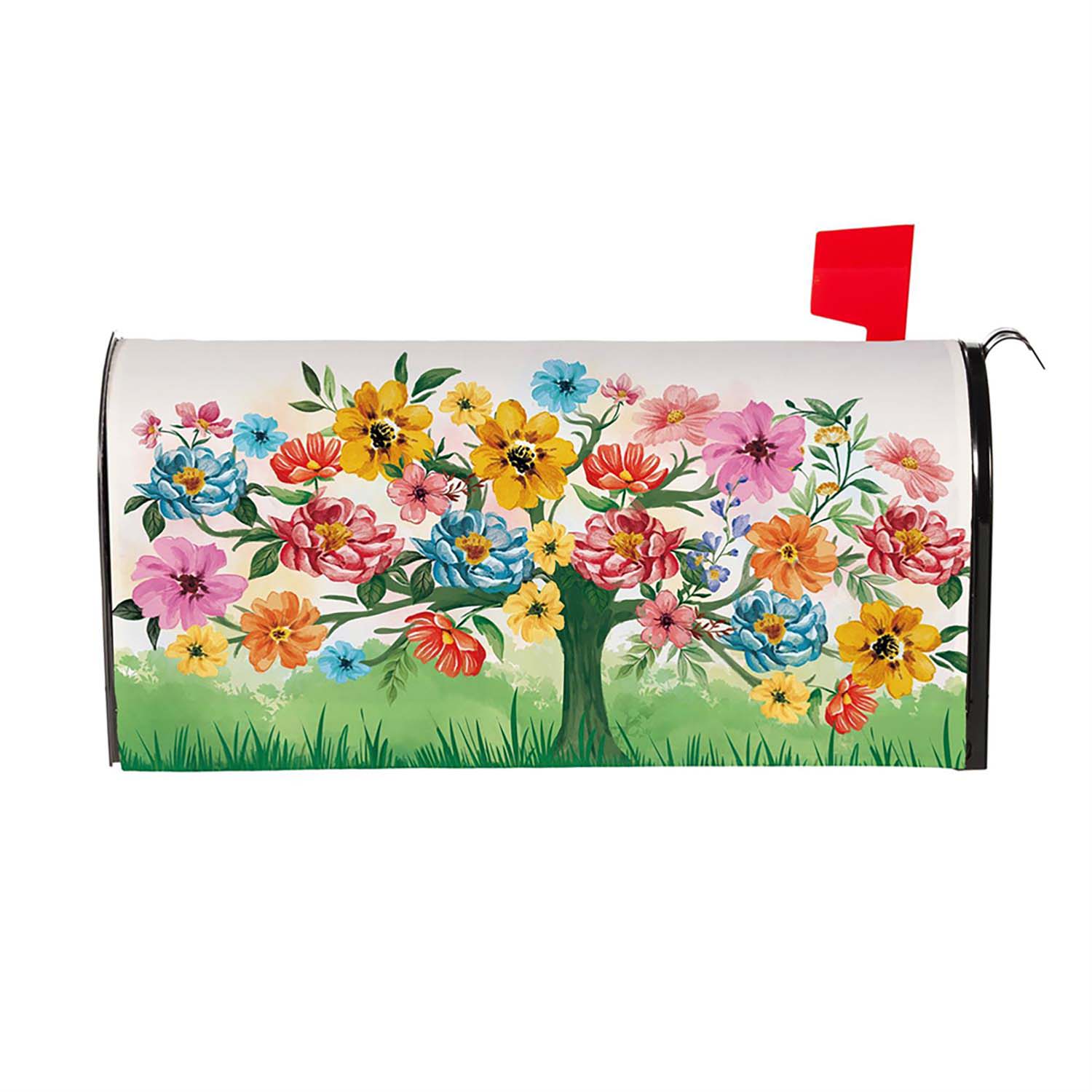 Evergreen Mailbox Cover - Blooming Tree of Life