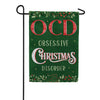 Evergreen Obsessive Christmas Disorder Moire Garden Flag