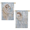Evergreen Nativity Holy Miracle Moire House Flag