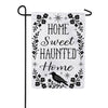 Evergreen Home Sweet Haunted Home Moire Garden Flag