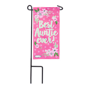 Evergreen Best Auntie Ever Mini Flag with Stand