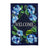 Hydrangea Welcome Burlap Estate Flag