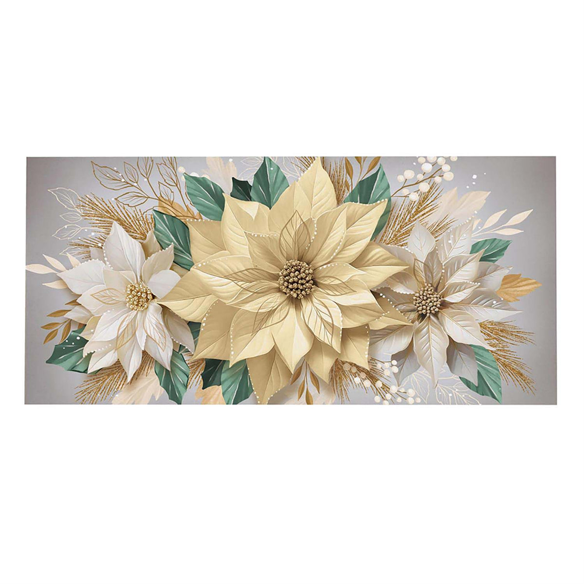 Evergreen Pearl and Pine Floral Sassafras Switch Mat