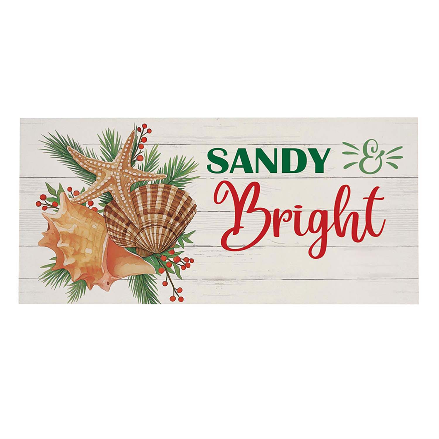 Evergreen Sandy & Bright Coastal Shells Sassafras Switch Mat