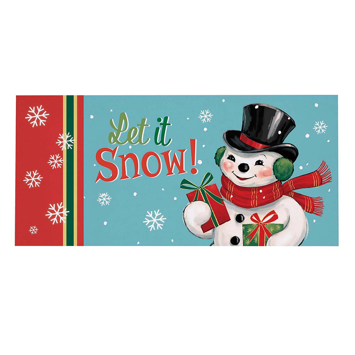 Evergreen Heartfelt Cheer Snowman Sassafras Switch Mat