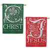 Evergreen  JC For Christmas Front Back Suede 2-Sided House Flag