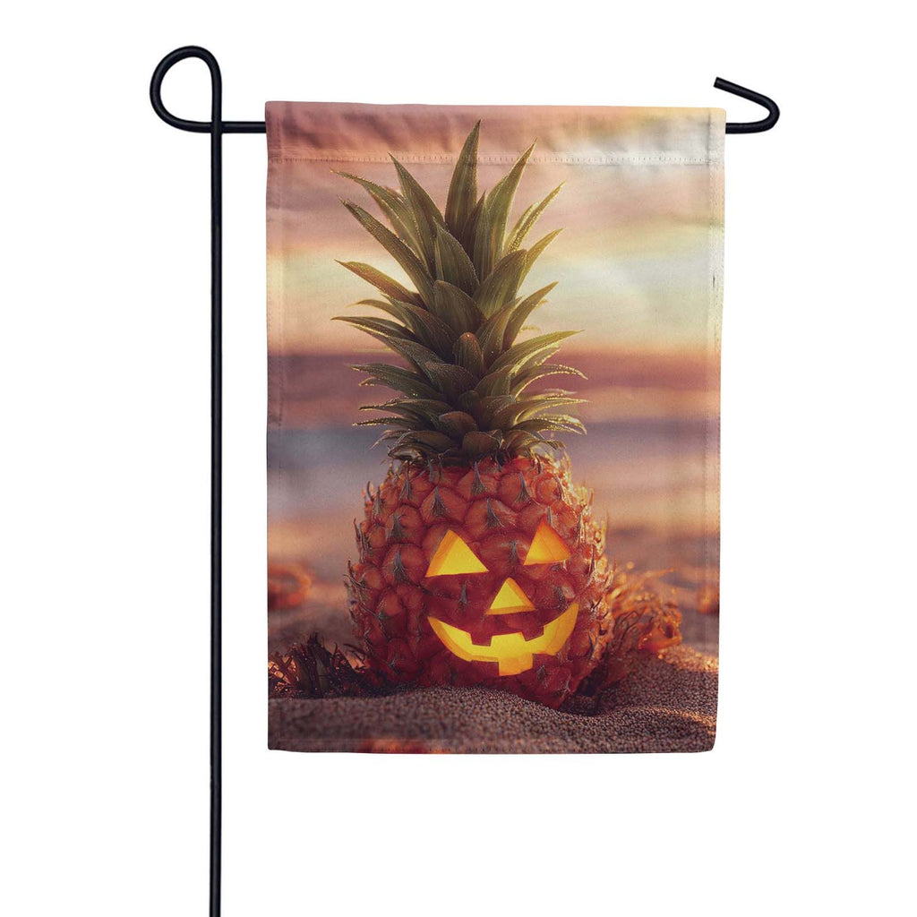 Evergreen Suede 2-Sided Garden Flag - Pineapple Jack