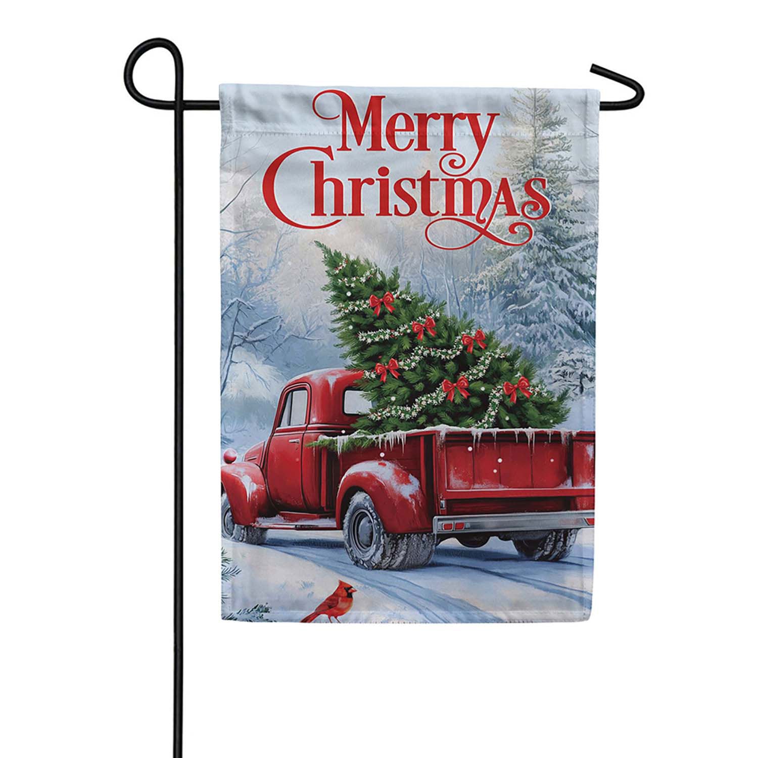 Evergreen Evergreen Christmas Delivery Suede 2-Sided Garden Flag