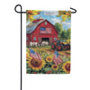Evergreen Patriotic Land Suede 2-Sided Garden Flag 12.5" x 18"