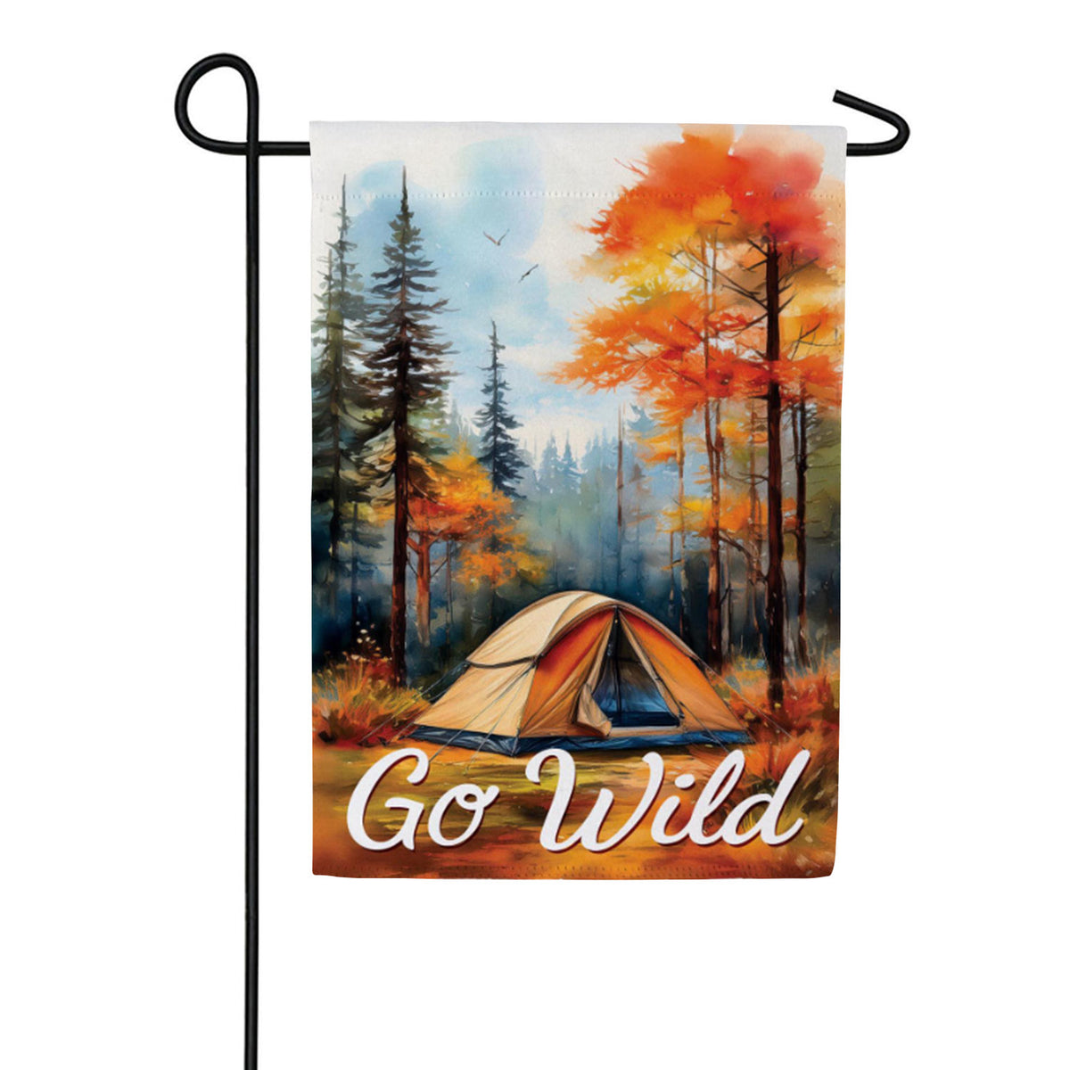 Evergreen Suede 2-Sided Garden Flag - Go Wild Camping