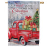 Evergreen Home For Christmas Suede 2-Sided House Flag