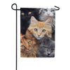 Evergreen Suede 2-Sided House Flag - CATS!