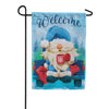 Evergreen Winter Gnome Welcome Suede 2-Sided Garden Flag