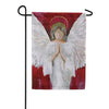 Evergreen Praying Angel Suede 2-Sided Garden Flag