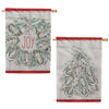 Evergreen Joyful Oyster Wreath Suede 2-Sided House Flag