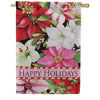 Evergreen Blooming Winter Suede 2-Sided House Flag