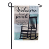 Evergreen Porch Time Suede 2-Sided Garden Flag