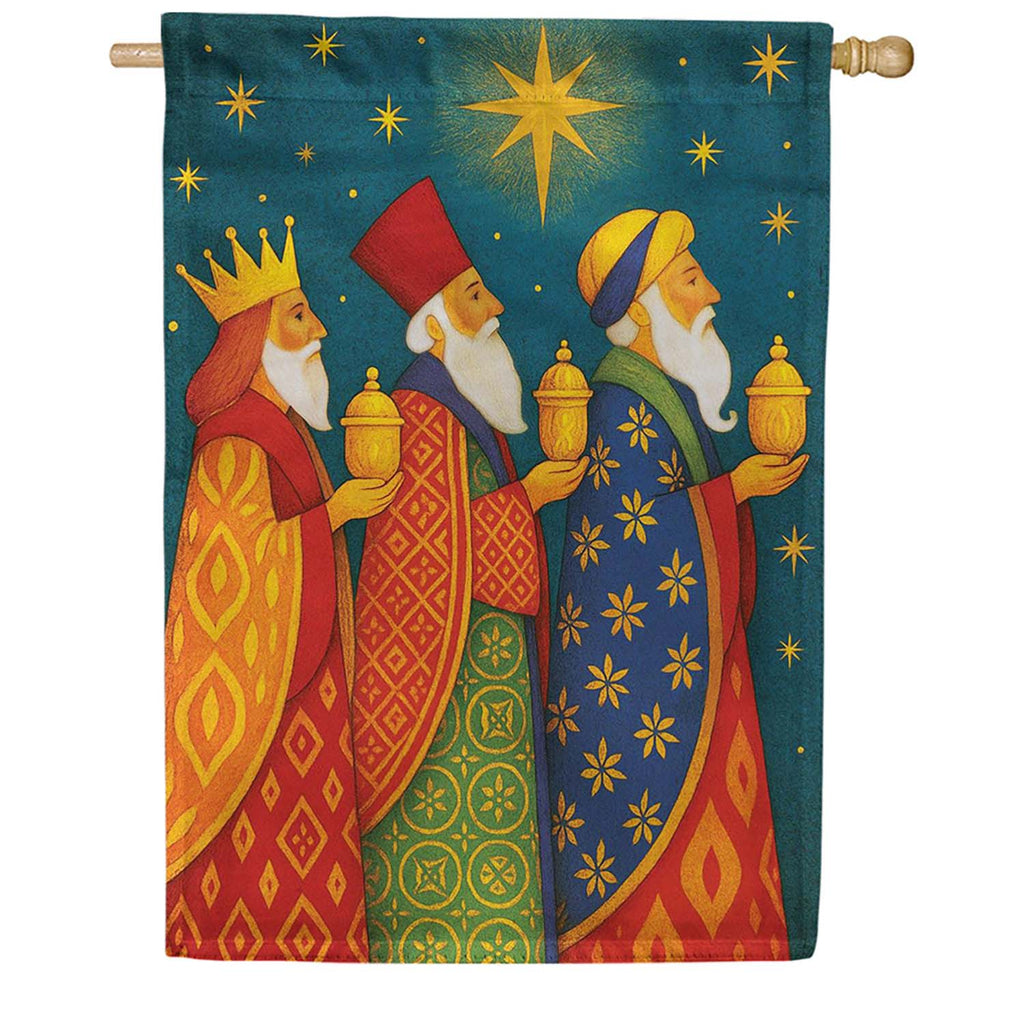Evergreen The Three Kings Suede 2-Sided House Flag