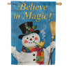 Evergreen Believe In Magic Suede 2-Sided House Flag