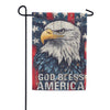 Evergreen Suede 2-Sided Garden Flag - God Bless America Eagle