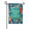 Evergreen Peace On Earth Birds Suede 2-Sided Garden Flag