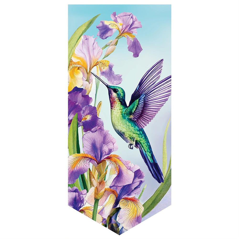 Evergreen Everlasting Impressions Textile Decor - Iris & Hummingbird Suede