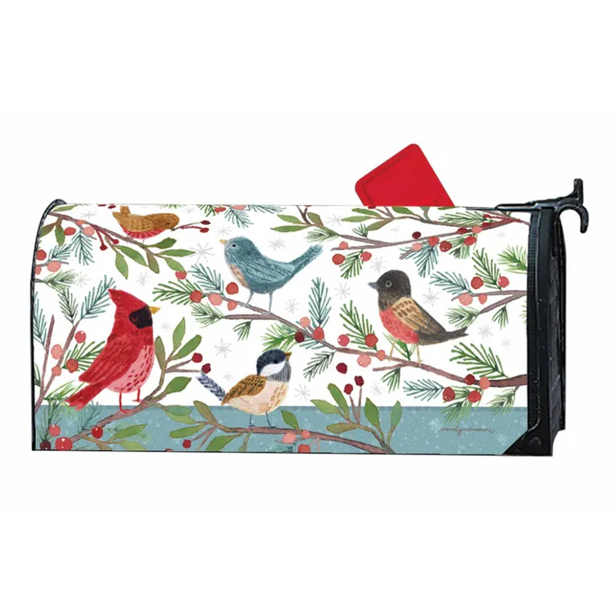 Winter Bird Branches Mailwrap