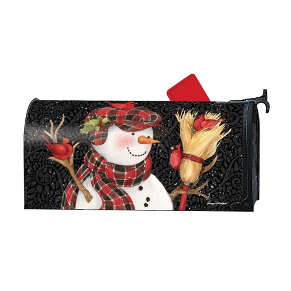 Snowman with Broom Mailwrap