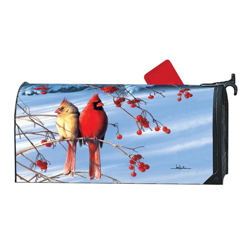 Winter Cardinals in Snow Mailwrap