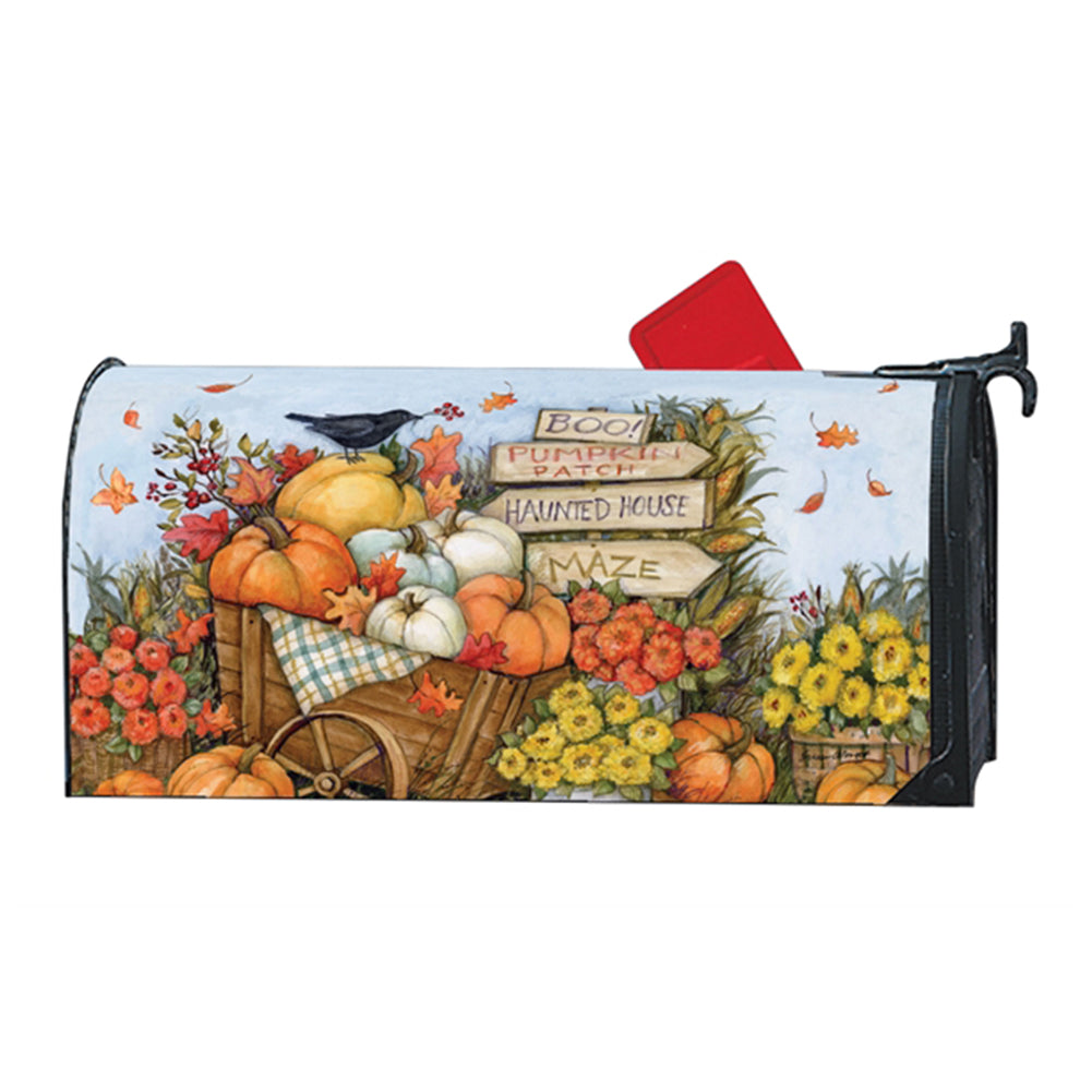 Fall Wheelbarrow Mailwrap