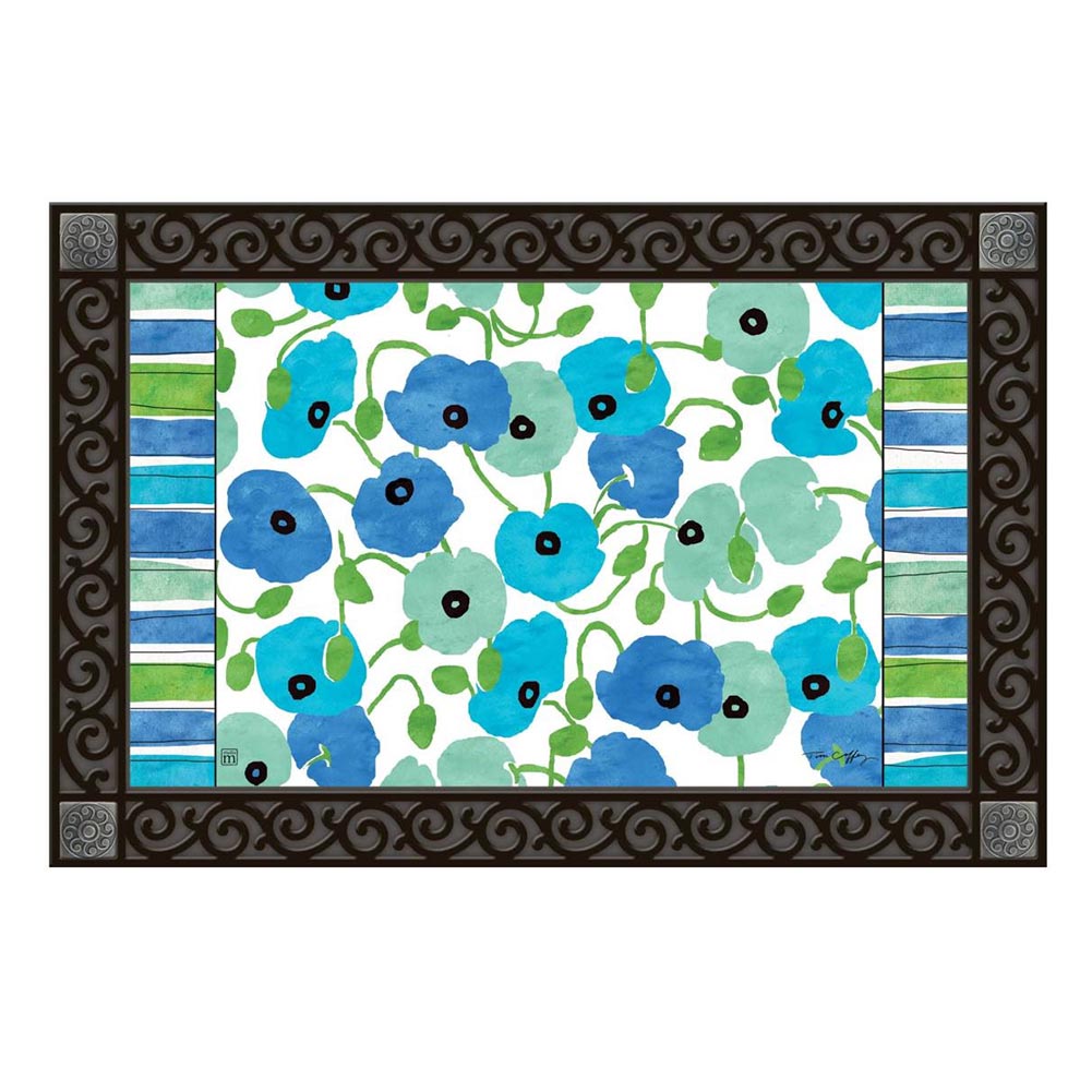 Blue Poppies Matmate