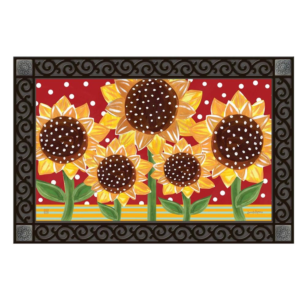 Playful Sunflowers Matmate