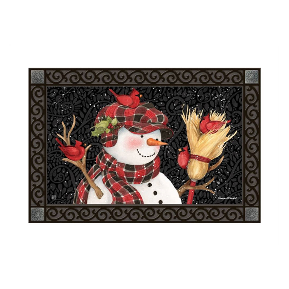 Snowman with Broom MatMate