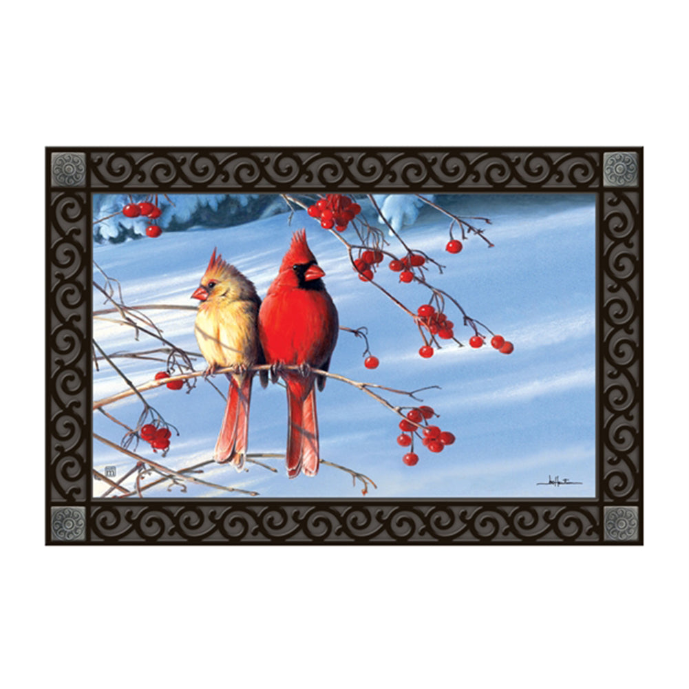 Cardinals in Snow MatMate