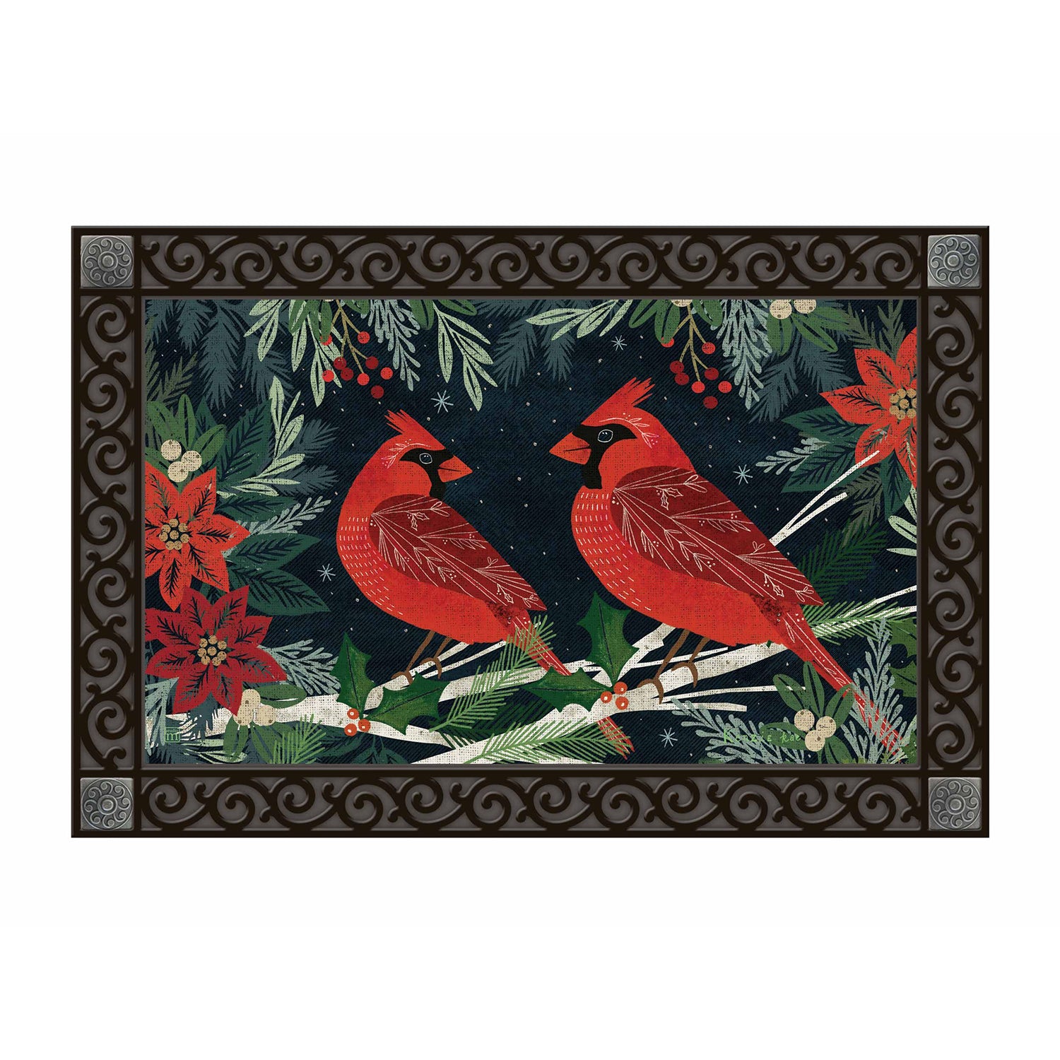 Cardinals and Berries MatMate