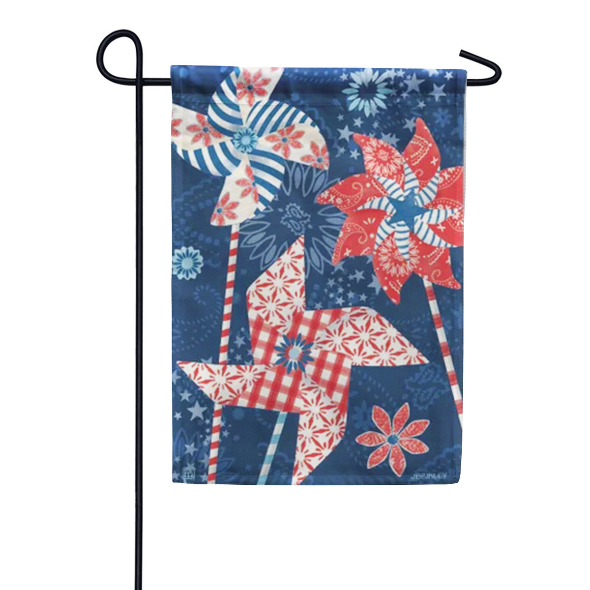 Patriotic Pinwheels Garden Flag