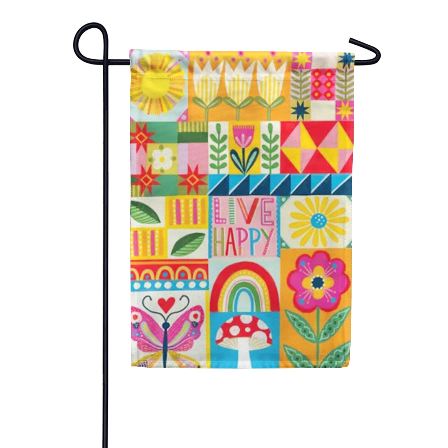 Summer Quilt Garden Flag