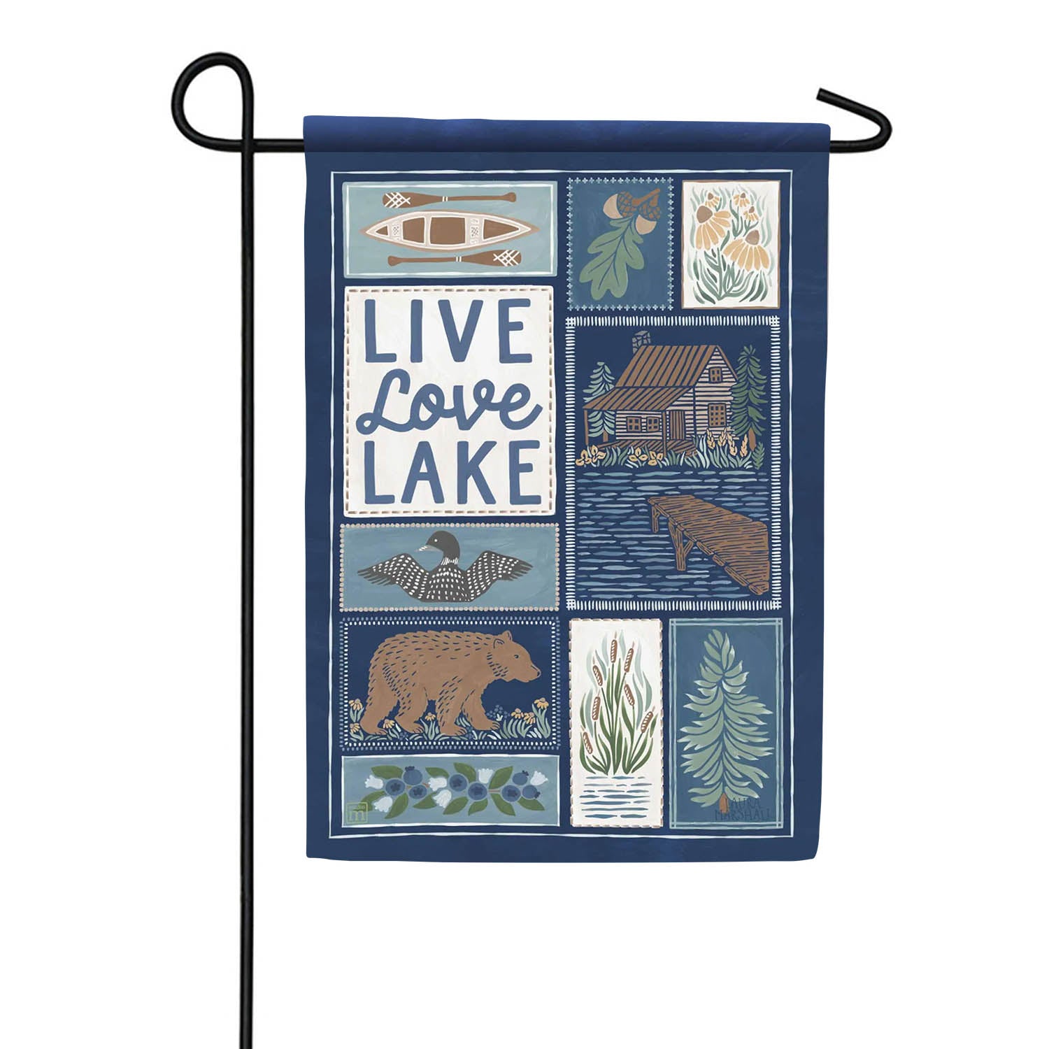 Lakeside Garden Flag