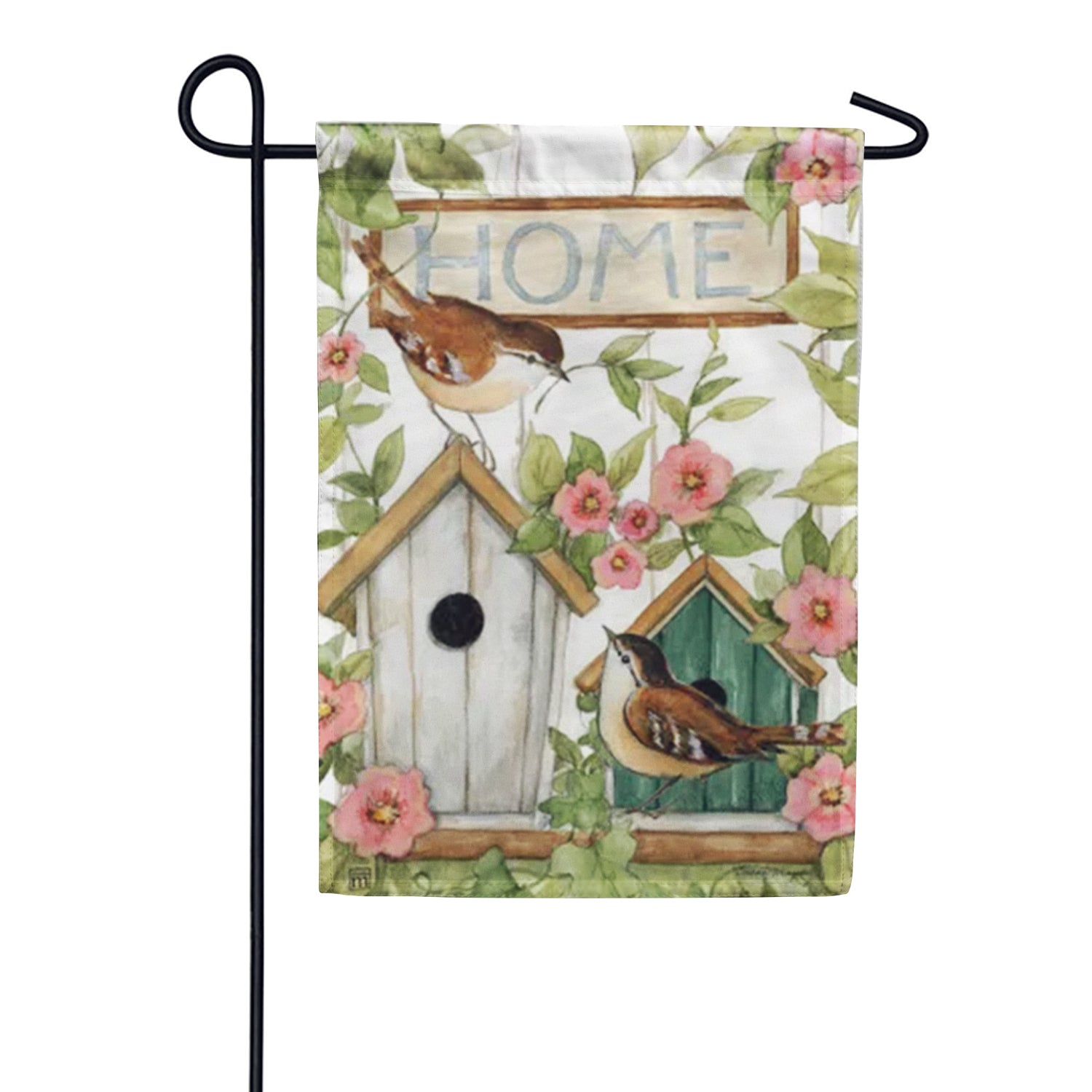 Birdhouses Garden Flag